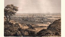 Artist's conception of old Damascus to illustrate the article Ananias of Damascus