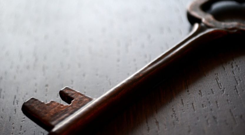 A photo of an antique key to illustrate the article Symbols of Revelation