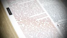 Photo of a Bible open to John 3, to illustrate the article 