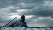Illustration of a person stuck on a rock far out to sea, to represent the article 