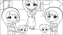 Jesus Blesses Little Children